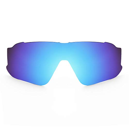 Revant Lentes de Repuesto Compatibles con Gafas de Sol Oakley Jawbreaker, Polarizados, Azul Hielo MirrorShield