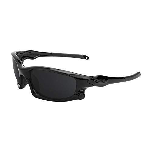 Revant Lentes de Repuesto Compatibles con Gafas de Sol Oakley Wind Jacket (Ajuste Asiático), Polarizados, Elite Negro Furtivo