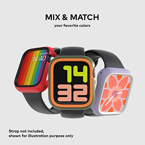 RhinoShield Funda Bumper Compatible con Apple Watch SE & Series 6 / 5 / 4 - [40mm] | CrashGuard NX - Diseño Compacto con Tecnología Resistente a Impactos de más de 1.2 Metros - Negro
