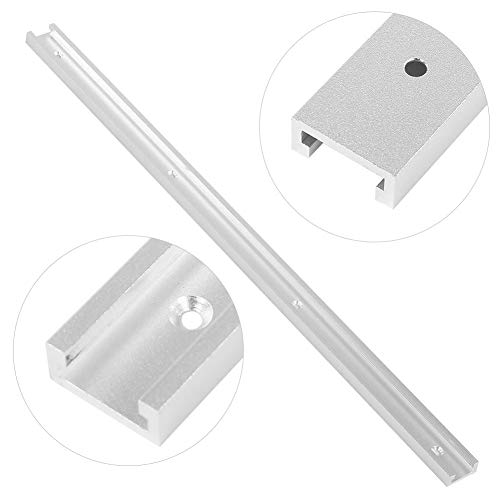 Riel de ranura tipo T 1000 mm ranura en T para ranura en T para fijación de tornillos en T para trabajos de madera (riel T 1000 mm)