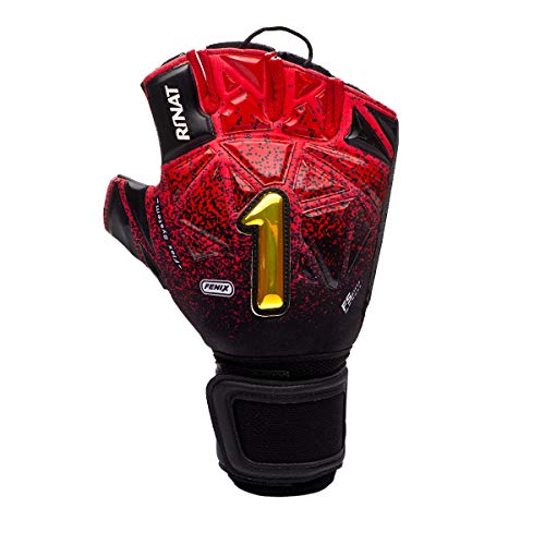 Rinat Fenix Superior Futsala Guante De Portero, Unisex Adulto, Rojo/Negro, 9