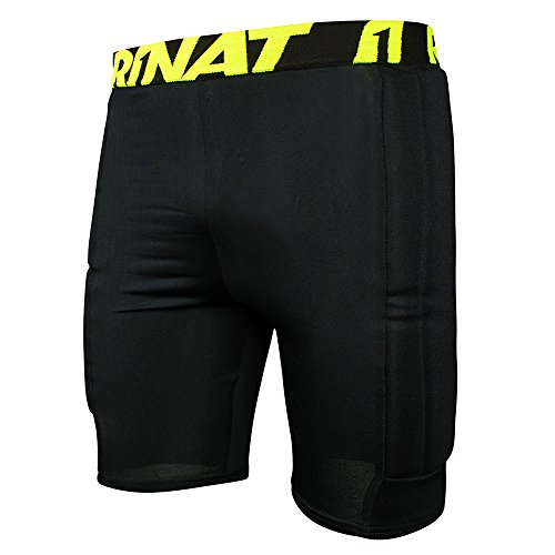 Rinat Padded Short Pantalón Corto De Compresión De Portero, Unisex Adulto, Negro, YM