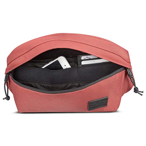 Riñonera Mujer y Hombre Rojo - JOHNNY URBAN Tom Riñoneras Hip Bag Hecha de Botellas Pet Recicladas para Festivales y Deportes - Bolsa de Cintura Hipster Fanny Pack Bolso de Viaje Repelente al Agua