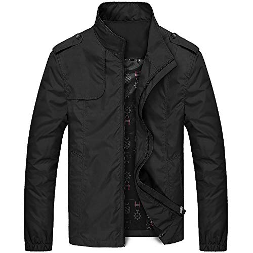 riou Abrigo de Plumas para Hombre Invierno Chaqueta de Algodón Calentar Gruesa Escudo Slim Fit Casuales Tops Blazer Cálida al Aire Libre Antiviento