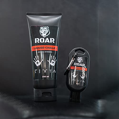 Roar® Magnesio Liquido Crossfit, Magnesio Escalada, Barra Pole Dance, Magnesio Liquido Escalada, Liquid Chalk, Dry Hands Pole Dance, Magnesio Crossfit Hand Grips, Magnesio Líquido Deporte Padel