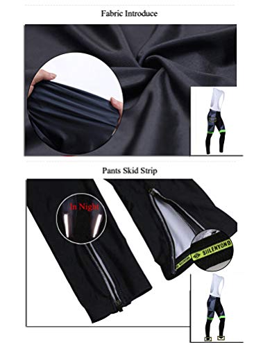 ROBO Maillots Ciclismo Hombre Elástico Anti-UV 3D Gel - Jersey Hombre Ciclismo de Manga Larga + Pantalones Largos Ciclismo para Bici y Moto