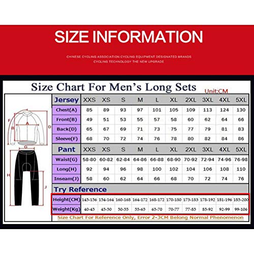 ROBO Maillots Ciclismo Hombre Elástico Anti-UV 3D Gel - Jersey Hombre Ciclismo de Manga Larga + Pantalones Largos Ciclismo para Bici y Moto