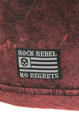 Rock Rebel by EMP Back For More Hombre Camiseta Rojo L, 100% algodón, Patches Regular