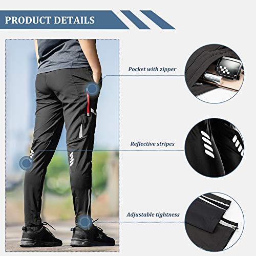 ROCKBRO Pantalones Largos Deportivos Transpirables para Ciclismo Running Bicicleta MTB Deportes al Aire Libre, Unisex