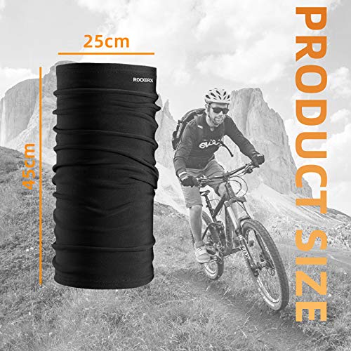 ROCKBROS Bragas Térmicas para Cuello Pañuelos Cabeza Bufanda Pasamontañas de Invierno para Hombres Mujeres Ciclismo Senderismo Running Bicicleta Deportes al Aire Libre