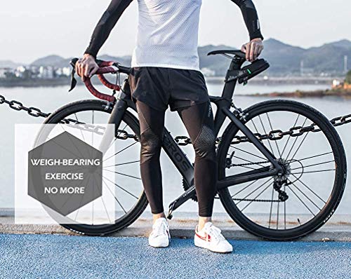 ROCKBROS Calentadores de Piernas Térmicas de Invierno para Hombre Mujer Ciclismo Running Deportes al Aire Libre Negro