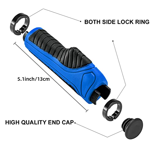 ROCKBROS Puños Manillar para Bicicleta Ergonómicos Antideslizantes Accesorios para MTB Bicicleta Plegable Ciclismo, 131 mm