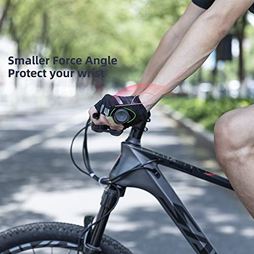 ROCKBROS Puños Manillar para Bicicleta Ergonómicos Antideslizantes Accesorios para MTB Bicicleta Plegable Ciclismo, 131 mm