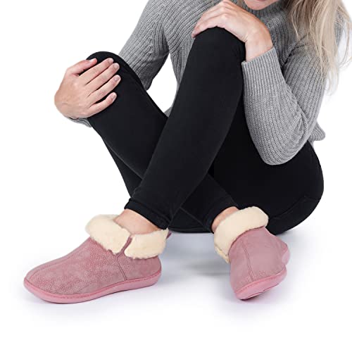 RockDove Zapatillas de piel sintética para mujer - Con espuma viscoelástica, color Rosa, talla 40 EU