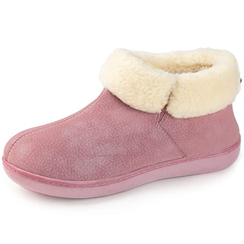 RockDove Zapatillas de piel sintética para mujer - Con espuma viscoelástica, color Rosa, talla 40 EU