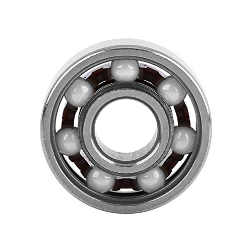 Rodamiento 608 Rodamiento de bolas híbrido Rodamiento de bolas en miniatura Bolas de cerámica de acero Rodamientos de bolas con bridas para juguetes con la punta de los dedos Spinner 1pc 8 * 22 * ​​7