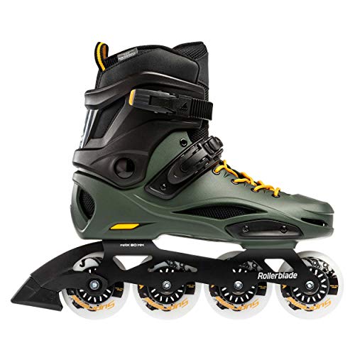 Rollerblade RB 80 Pro Patines Negro, Adultos Unisex, Black/Dark Green, 220