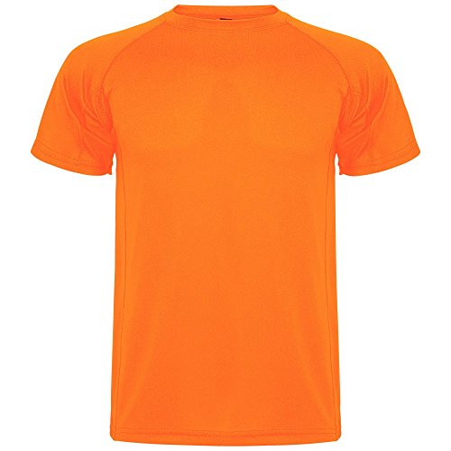 ROLY Camiseta técnica de niños Montecarlo, Naranja Fluorescente (16 años)
