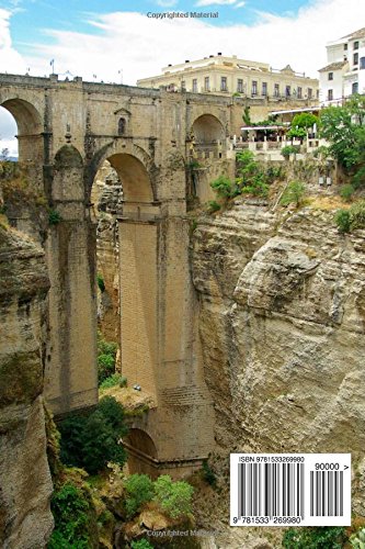 Ronda Canyon Spain Journal: 150 page lined notebook/diary