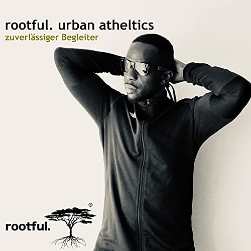 rootful.® Cinta reflectante para gafas deportivas de Urban, negro + rojo, 60 cm