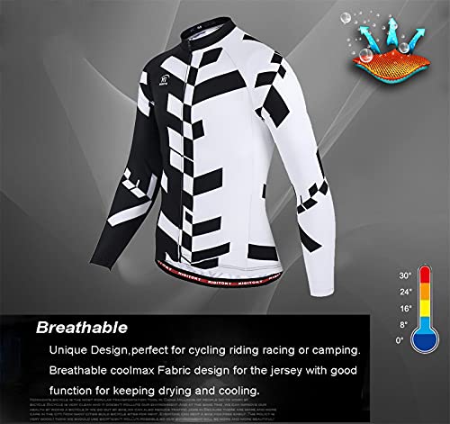 Ropa De Ciclismo para Hombre Jersey De Manga Larga/Corta Camiseta De Bicicleta, Camiseta + Pantalón Corto con Tirantes Conjunto Ropa Deportiva,B,XS