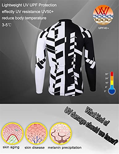 Ropa De Ciclismo para Hombre Jersey De Manga Larga/Corta Camiseta De Bicicleta, Camiseta + Pantalón Corto con Tirantes Conjunto Ropa Deportiva,B,XS