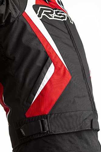 RST Tractech Evo 4 CE Chaqueta de moto textil negro rojo para hombre EU52