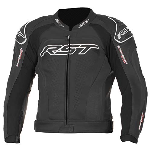 RST Tractech Evo II 1425 - Chaqueta de piel para moto, color negro