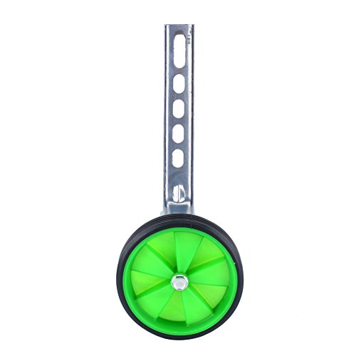 Ruedines para bicicleta infantil, ajuste universal para modelos de 12 a 20 pulgadas, verde