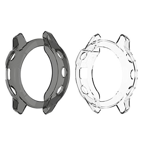 RuenTech - Carcasa para Garmin Fenix 6 Pro Saphir Sapphire (TPU, Protector de Pantalla)