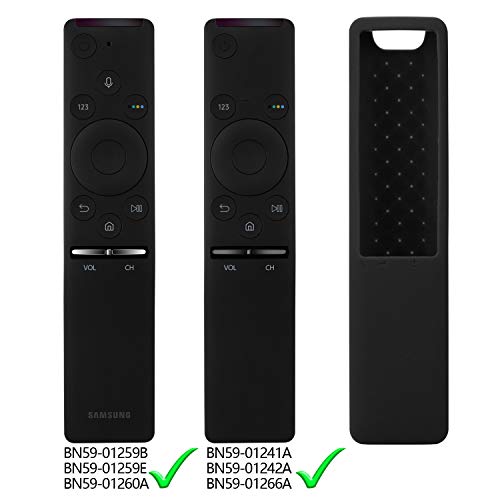 Rukoy Funda protectora de Silicona Compatible Para Samsung Smart TV control remoto de BN59-01241A/BN59-01242A/BN59-01260A, Anti-Slip Amigable para los niños Anti-perdida con correa mano