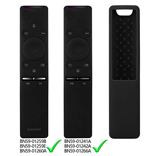 Rukoy Funda protectora de Silicona Compatible Para Samsung Smart TV control remoto de BN59-01241A/BN59-01242A/BN59-01260A, Anti-Slip Amigable para los niños Anti-perdida con correa mano