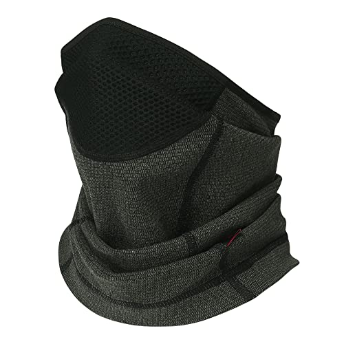 Rumsfel Braga Cuello Moto, Braga para Cuello, Multifuncional Máscara de Esquí Gorro Invierno Hombre Ciclismo Correr Aire Libre (Negro)