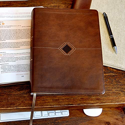 RVR 1960 Biblia Cronológica, Día a Día, Marrón Símil Piel: Rvr 1960 Biblia Cronológica, Día a Día, Marrón Símil Piel
