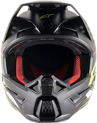 S-M5 COMPASS HELMET ECE, ALPINESTARS (matt black/orange fluo, size S)