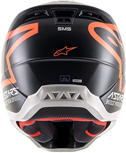 S-M5 COMPASS HELMET ECE, ALPINESTARS (matt black/orange fluo, size S)