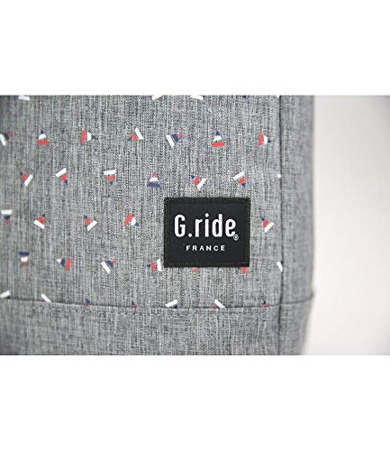 Sac à dos Diane G.Ride Gris Motif Drapeau