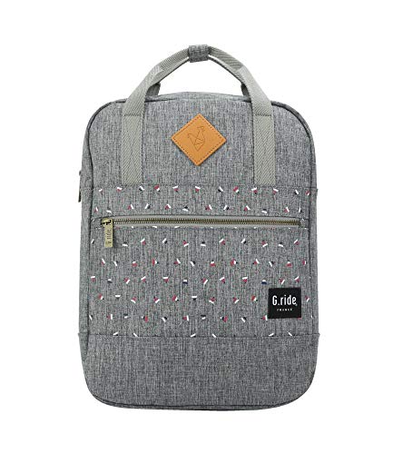 Sac à dos Diane G.Ride Gris Motif Drapeau