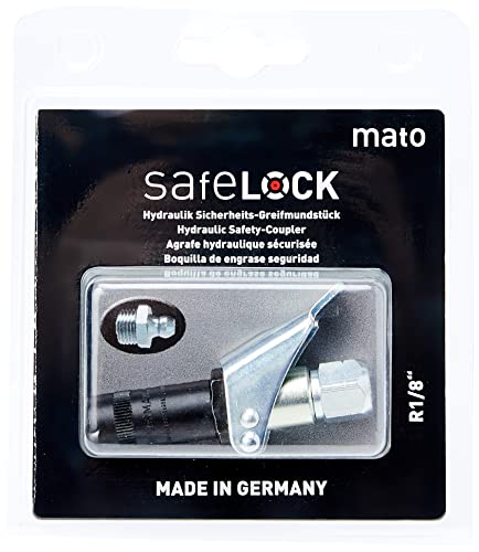 Safelock - Acoplador hidráulico para pistola de grasa con 4 mandíbulas