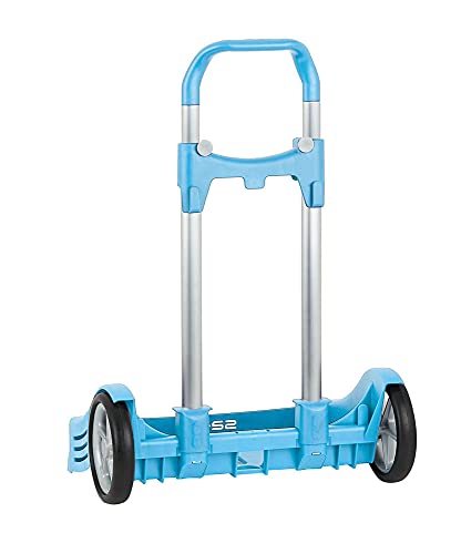 Safta 641077205 - Carrito para mochilas escolares, Azul Celeste