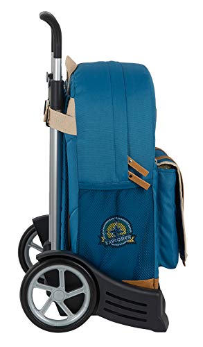 Safta Mochila 754 con Carro Evolution Reciclable National Geographic Explorer, 320x140x430mm