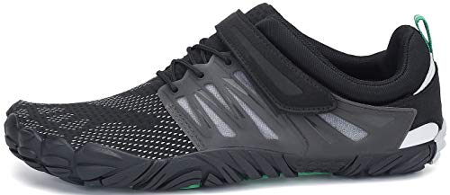 SAGUARO Barefoot Zapatos para Deportes Acuáticos Masculino Ultraligero Respirables Zapatillas de Natación Playa Agua Buceo Cycling Ejercicio Senderismo Zapato Femenino Adulto, Trail Negro 42