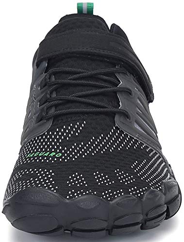 SAGUARO Barefoot Zapatos para Deportes Acuáticos Masculino Ultraligero Respirables Zapatillas de Natación Playa Agua Buceo Cycling Ejercicio Senderismo Zapato Femenino Adulto, Trail Negro 42