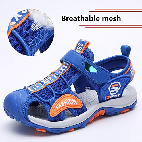 SAGUARO Sandalias Deportivas Niño Verano Sandalia para Playa Antideslizantes Sandalias de Deporte Azul Gr.35