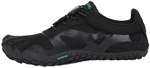 SAGUARO Zapatillas de Deporte Exterior Interior Hombre Mujer Escarpines Deportes Acuáticos Calzado de Minimalista para Playa Surf Transpirable de Secado Rápido,Negro 43 EU