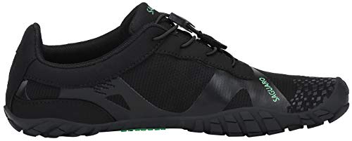 SAGUARO Zapatillas de Deporte Exterior Interior Hombre Mujer Escarpines Deportes Acuáticos Calzado de Minimalista para Playa Surf Transpirable de Secado Rápido,Negro 43 EU