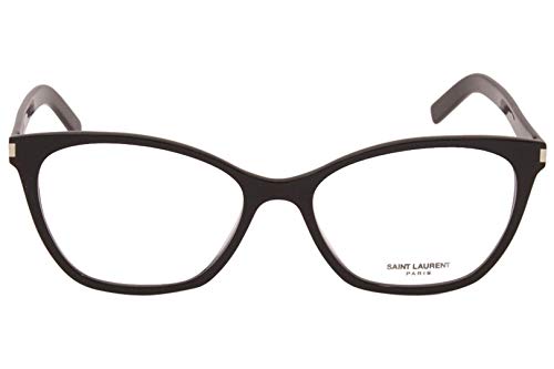 Saint Laurent SL 287 SLIM BLACK-BLACK-TRANSPARENT (001) - Monturas de gafas