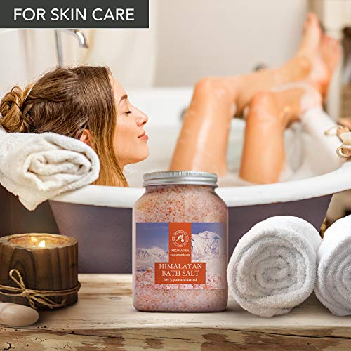 Sales de Baño Himalayan Pink 1300g - 100% Puro & Natural - Sal Himalayan - Mejor Para un Buen Sueño - Alivio del Estrés - Baño - Belleza - Relajante