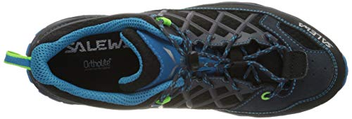 Salewa JR Wildfire Zapatos de Senderismo, Ombre Blue/Fluo Green, 35 EU