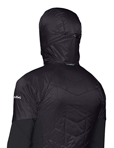 SALEWA Ortles Hybrid Tirolwool Celliant Chaqueta, Hombre, Negro (Black out), S